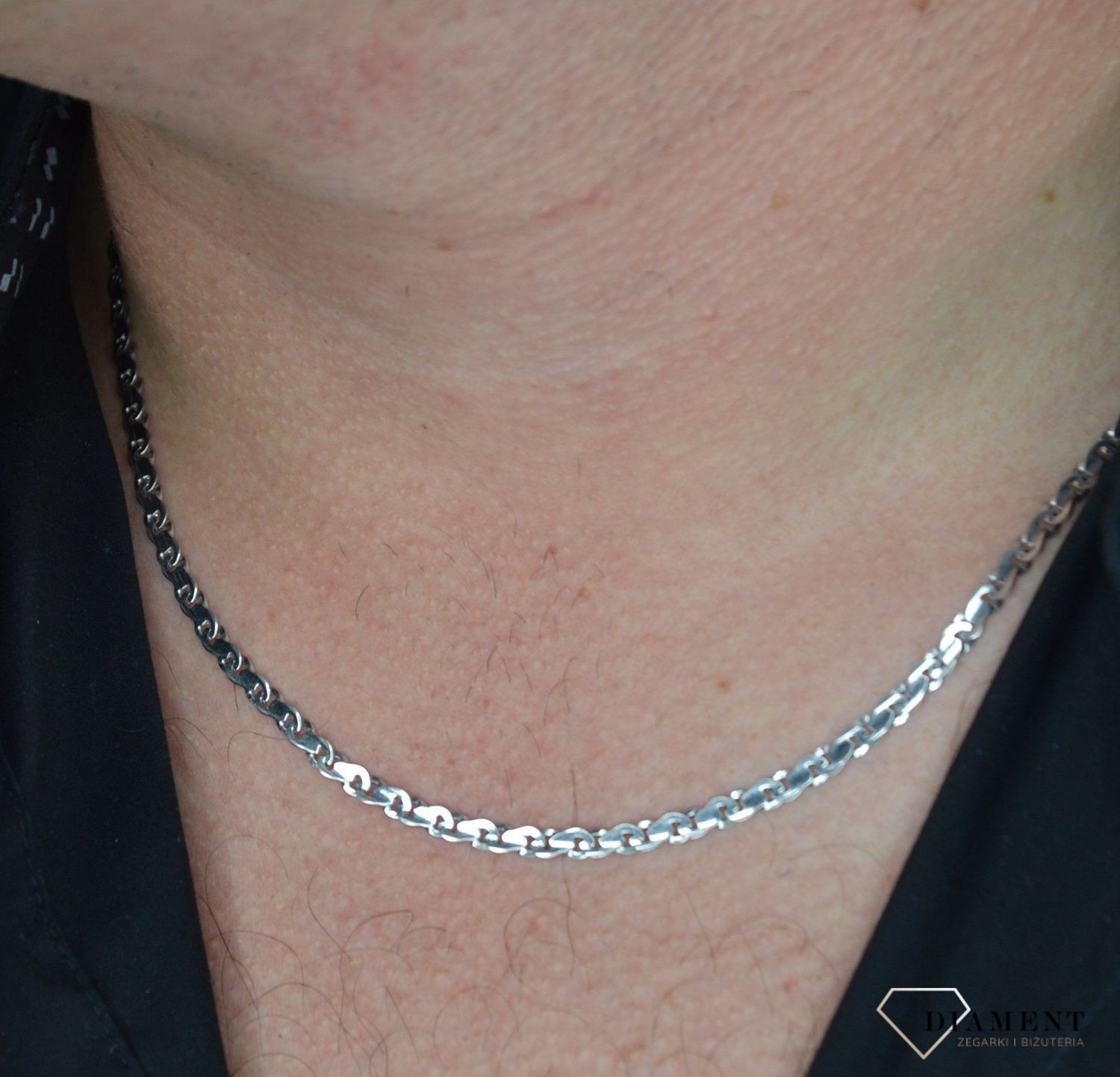 Złoty łańcuszek 585 białe złoto 3,5 mm DIA-LAN-1250-585 3,5mm.jpg